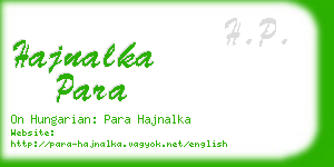 hajnalka para business card